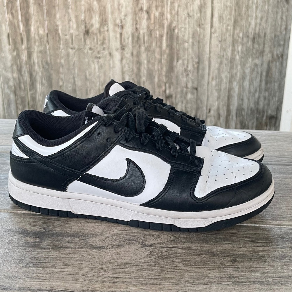 Nike Dunk Low Panda Shoes Women Size 8.5 Black White Sneakers DD1503-101 Retro